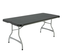black 6ft table rental grand rapids mi 1767125176 10 x 20 Tent, 3 x 6' Tables, 18 Chairs - Black