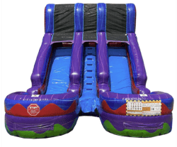 15ft Purple Double Water Slide