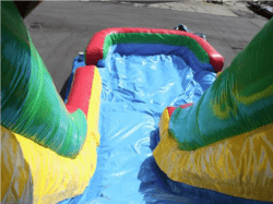 15ftH obstacle course green rental grand rapids michigan201 176 31'L - 15'H Obstacle Course Dual Lane Slide (Green) End Piece