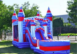 Flash Bounce House with Water Slide with Basketball Hoop rental 17 1 Flash Bounce House with Water Slide Basketball Hoop