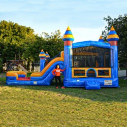 arctic bounce house with dual lane water slide rental grand rapids 1 Arctic Bounce House with Dual Lane Water Slide
