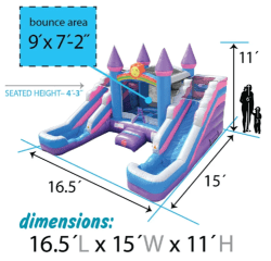 Princess Castle Bounce House with 2 Water Slides princess castle bounce house with 2 water slides rental grand rapi 3 Princess Castle Bounce House with 2 Water Slides