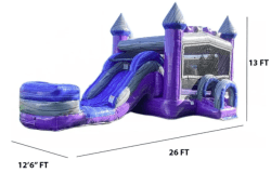 purple bounce house with water slide rental grand rapids mi 176746 1 Purple Bounce House with Water Slide